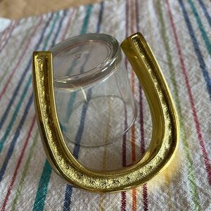 Gold-tone Horseshoe paperweight